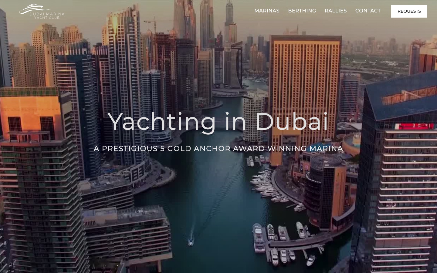dubaimarinayachtclub.com home page